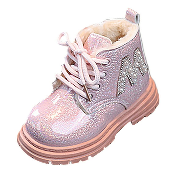 Youmylove Boys Girls Mesh Lace Shoes Fashion Boots Non- Breathable Boots Toddler Daily Children Stylish Breathable Lightweight Footwear First Walker