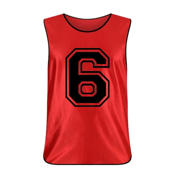 Youmylove Boys' T-Shirts Soft Tops Boys Tank Tops Sleeveless Number 6 Print Round Neck Running Sports Tee Shirts Top Athletic Clothing Casual Wear One Size(3-9 Years)
