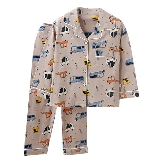 Youmylove Child Pajamas New Children Cute Printed Spring Autumn Homewear Pants Set Kids Sleepwear Nightwear Casual 2PCS Set Baby Playwear