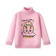 thumbnail image 1 of Youmylove Children Sweater Turtleneck Thin 2024 Dragon New Year Dress For Boys Girls Autumn Winter Red New Year Base Shirt Stylish Toddler Child Outwear, 1 of 4