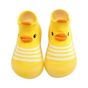 Youmylove Children Todller Shoes Baby Boys Girls Non- Flat Socks Shoes Lightweight Comfortable Cute Cartoon Bear Pattern Child Trendy Toddler Footwear