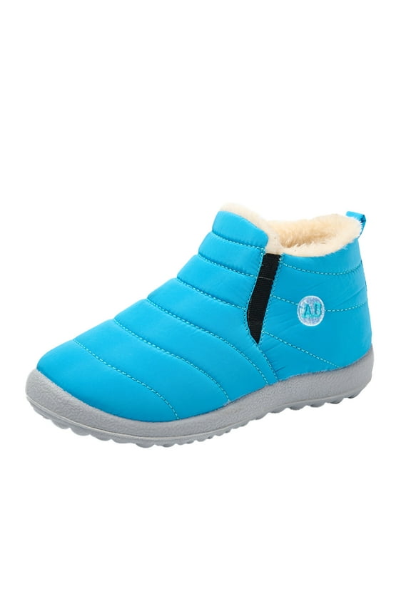 Children Winter Children Boots Flat Splashing Warm Short Tube Snow Boots Baby Footwear