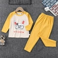 thumbnail image 1 of Youmylove Children's Long Autumn Clothes Set You This Boy And Girl Homewear Big Children's Velvet Base Pajamas Casual Children's Wear Kids Nightwear Pjs Homewear, 1 of 1