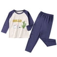 thumbnail image 1 of Youmylove Children's Long Clothes Set Boys Warm Underwear Girls' Home Wear Kids Nightwear Pjs Homewear, 1 of 6