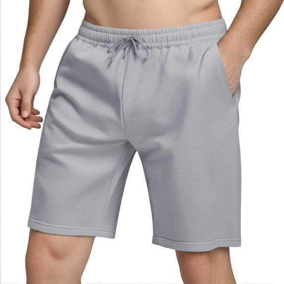 Youmylove Comfort Mens Shorts Men's Summer Fashion Solid Color Loose Shorts Jogging Casual Cloud Short Pants Comfy Work Shorts