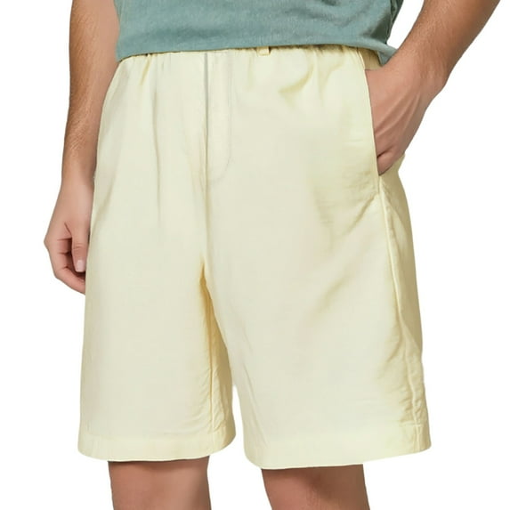 Youmylove Comfort Mens Shorts Summer Men's Solid Color Loose Fashion Casual Sports Beach Pants Beach Short Shorts