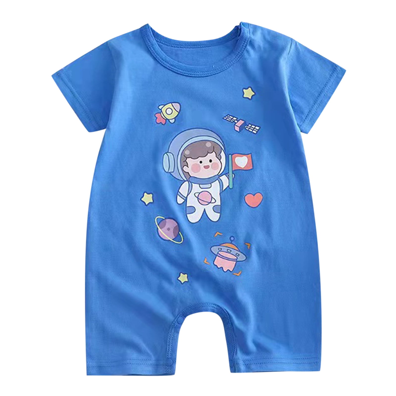Youmylove Cute Jumpsuit Children Baby Boys Girls Cartoon Romper Short Sleeve Cute Animals