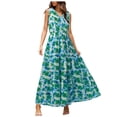 thumbnail image 1 of Youmylove Dresses for Women Elegant Womens Summer Sundress Casual Sleeveless Maxi Dresses Cute Floral Long Dress Wedding Guest Dress Versatile Fashion Dress, 1 of 6