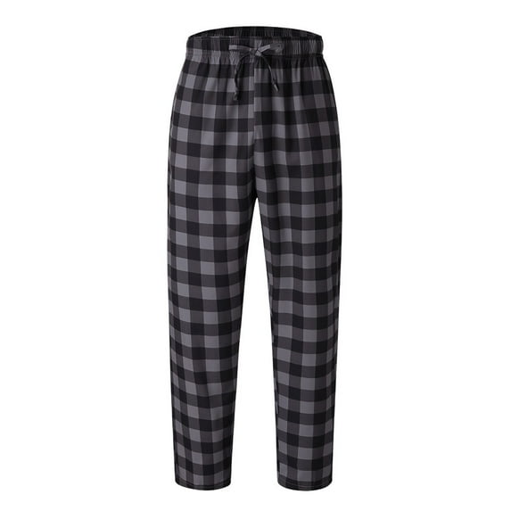 Youmylove Fashion Mens Casual Plaid Pants Loose Comfortable Soft Pajama Pants Sleepwear Plaid Pajama Pants Trousers Comfort Drawstring Pants