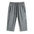 thumbnail image 1 of Youmylove Fashion Mens Shorts Men's Solid Color Sports Casual Pants Fitness Loose Running Training Leggings Jogging Cropped Shorts Swimmming Beach Shorts, 1 of 2