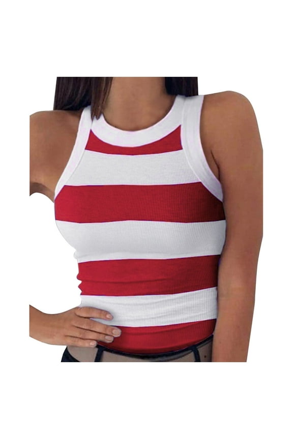 Fashion Tops for Women Swing Vest Sleeveless Top Ladies Strappy Flared Plus Size Tops Shirt Stylish Flowy Casual Tops