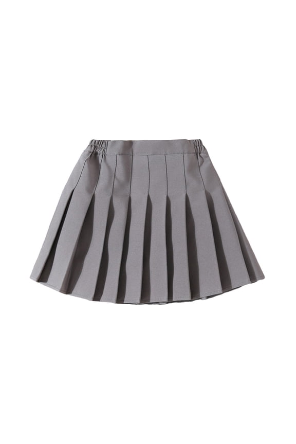 Girl Pleated Skirts Summer Fashion Tennis Skirts Slim Pleated Skirt High Waist Mini Skirt Athletic Casual Mini Skirts 11-12 Years