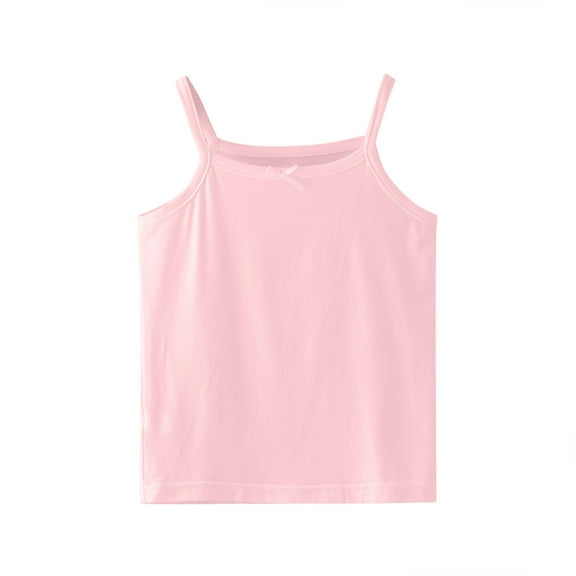 Youmylove Girl's Camis & Tanks Top Soft Undershirts Camisole Sleeveless T-Shirt Tank Tops Tees Sports Dance Top Ballet Gymnastics Dancewear Athletic Top 3-4 Years