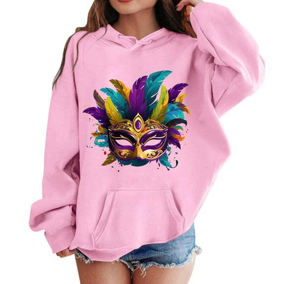Youmylove Girls Boys Hoodie Long Sleeve Soft Sweatshirt Graphic Hoody Kids Cute Pullovers Top Clothes Lovely Dailywear