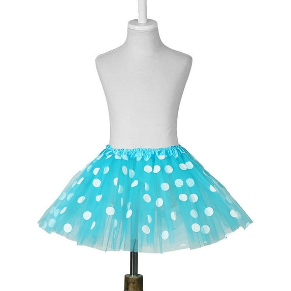 Youmylove Girls Polka Dots Tutu Skirt Kids Princess Ballet Tulle Tutu Dress-Up Birthday Christmas Tulle Dance Skirt Party Outfits 2-8 Years