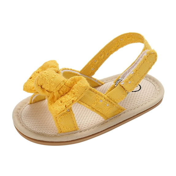 Youmylove Girls Sandals Summer Shoes Outdoor First Walkers Walk Shoes Toddler Girls Shoes For Summer With Flower Bowknot Baby Shoes For Girls Boys