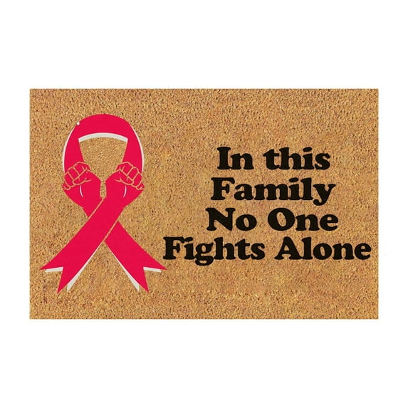 Youmylove Halloween Door Mats Breast Cancer Awareness Doormat Pink Ribbon Non Slip Indoor/Outdoor Decor Breast Cancer Gifts Doormat Door Mat Indoor Doormat