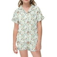 Youmylove Halloween Pajamas Girls Button Down Pajama Sets 2 Piece