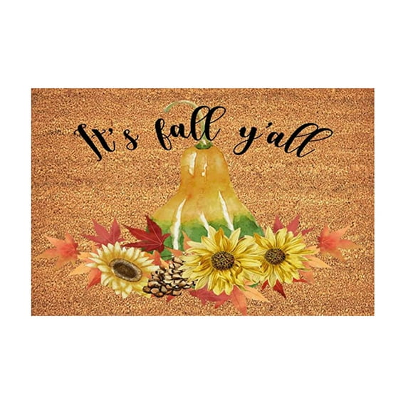 Youmylove Indoor Outdoor Door Mats Fall Thanksgiving Decorative Door Mat Farmhouse Plaid Doormats Non Slip Indoor Floor Mat entryway Rug For Autumn Front Door Decorations