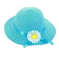 thumbnail image 1 of Youmylove Kids Baby Sun Hat Cute Flower Summer Straw Hat For Girls Large Brim Sunflower Beach Hat Cute Flower Sunhat Bucket Hat, 1 of 3