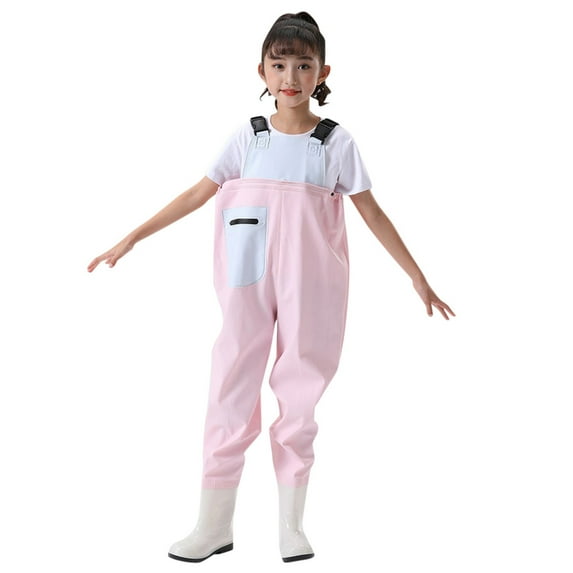 Youmylove Kids Chest Waders Youth Fishing Waders For Toddler Children Water Proof & Fishing Waders With Boots Simple Dailywear