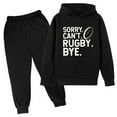 thumbnail image 1 of Youmylove Kids Football Letter Printed Hoodies Pants Hooded Children Casual 2PCS Fashion Trend American Football Fans Sports Gift Sweatsuits Stylish Playwear, 1 of 3