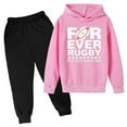 thumbnail image 1 of Youmylove Kids Hooded Football Personality Letter Printed Hoodies Pants Children Casual Fashion Trend American Football Fans Sports Rugby Activity Gift Stylish Dailywear, 1 of 3