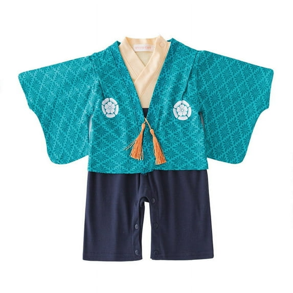 Youmylove Kids Pajamas Kids Baby Boys Girls Clothes Cotton Kimono Long Sleeve Romper Pajamas