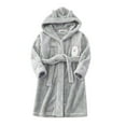 thumbnail image 1 of Youmylove Kids Pajamas Toddler Kids Baby Boys Girls Night Robe Dress Cartoon Bathrobes Hooded Warm Flannel Night Robe Sleepwear Pajamas Robe, 1 of 3