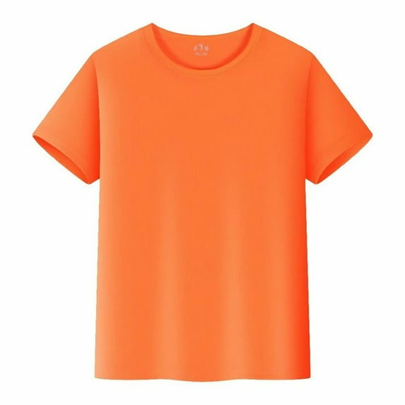 Youmylove Kids T-Shirts Short Sleeve Plain Tops Tees Boys Girls Toddler Children Crew Neck T-Shirt Lovely Dailywear