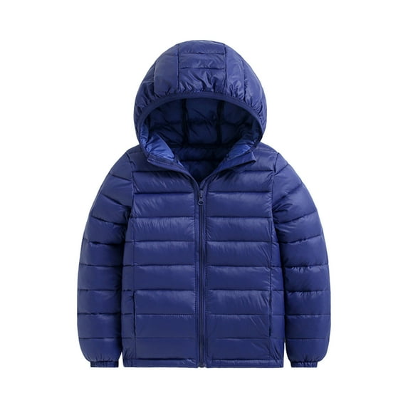 Youmylove Kids Winter Outwear Coat Jacket Girls Boys Hooded Solid Color Toddler Windproof Warm Girls Coat Jacket