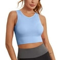 thumbnail image 1 of Ladies Longline Sports Bra High Impact Yoga Tops Built In Bra Crop Top Sports Bra Wireless Racerback Bra Ladies Lingeries, 1 of 8