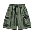 thumbnail image 1 of Youmylove Leisure Mens Shorts Cargo Shorts Men's Summer Ice Silk Loose Trend Casual Sports Summer Tactical Pants, 1 of 4