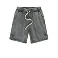 thumbnail image 1 of Youmylove Lightweight Mens Shorts 2025 Spring/Summer Vintage Washed Split Fashion Men's Shorts Lightweight Beach Shorts, 1 of 3