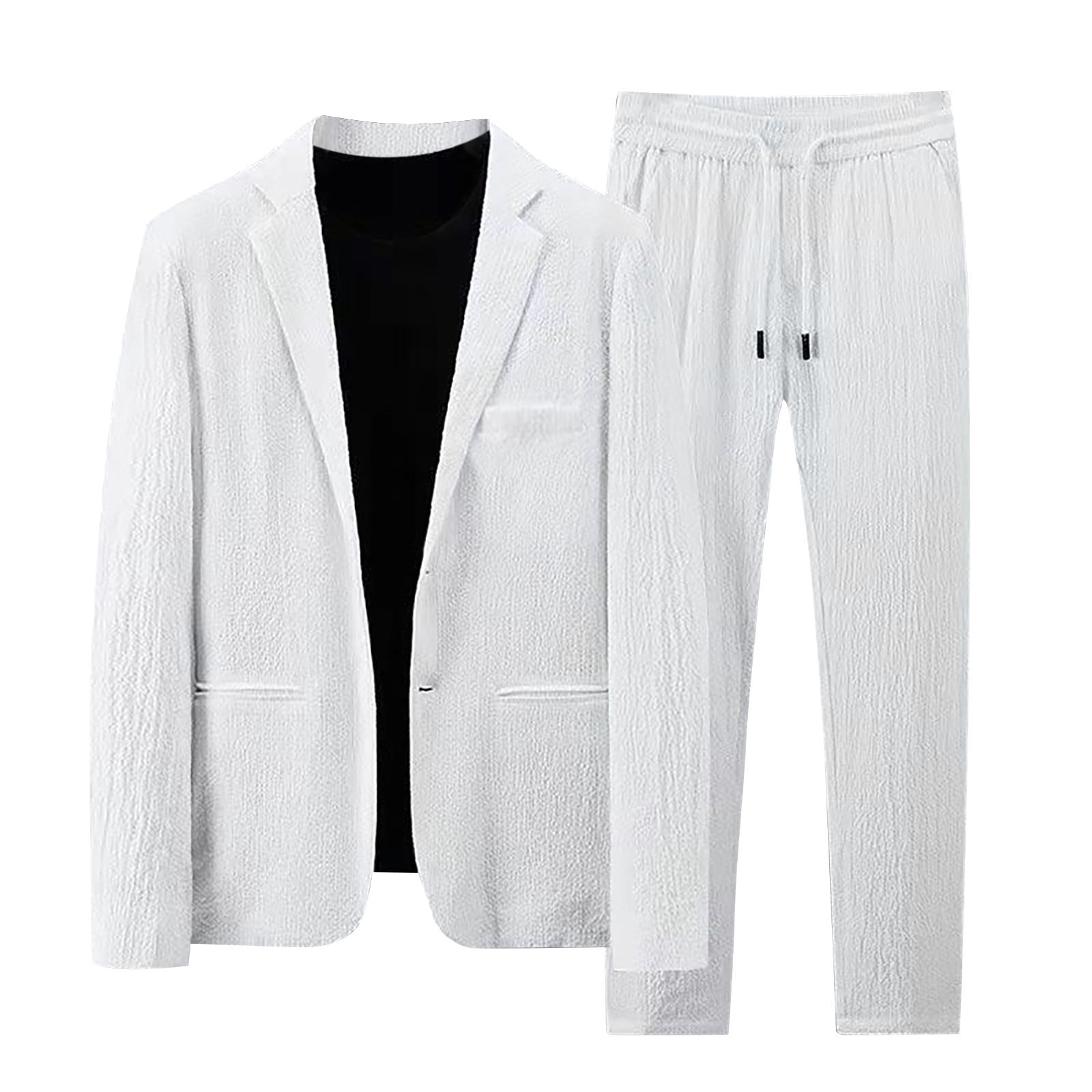 Men's Lapel Long Sleeve Pants Casual Fashion Suit