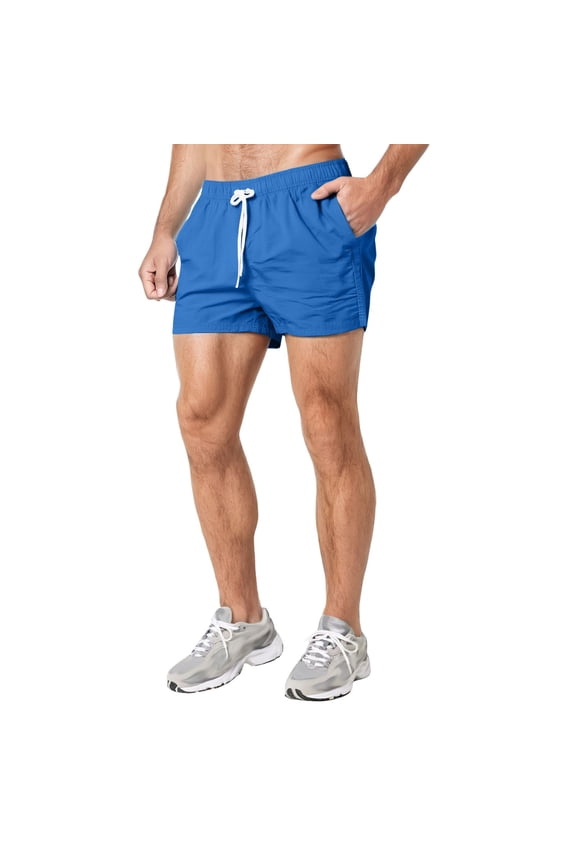 Men's Athletic Running Shorts Sports Casual Shorts Mens Running Thin Skateboard Gym Exercise Three Short Pants Athletic Casual Shorts
