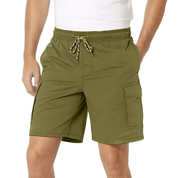 Youmylove Men's Casual Golf Shorts Man High Street Fashion Trendy Straight Leg Shorts Leisure Sports Summer Beach Shorts Casual Workout Shorts