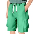 thumbnail image 1 of Youmylove Men's Casual Golf Shorts Solid Color Quick Drying Elastic Sports Men Leisure Loose Comfortable Trendy Sports Workwear Shorts Athletic Casual Shorts, 1 of 5