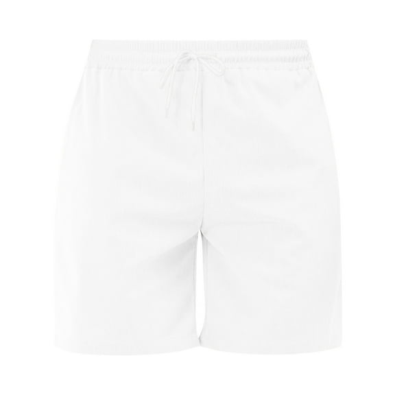 Youmylove Men's Casual Golf Shorts Summer Fashion Mens Leisure Shorts Solid Color Drawstring Simple Corduroy Sweatpants Comfy Beach Sweat Shorts