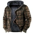 Youmylove Men's Casual Outerwear Jackets For Men Winter Chic Print