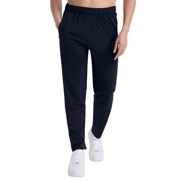 Youmylove Men's Sweatpants Drawstring Running Fitness Summer Ice Silk Trousers Mens Active Athletic Workout Jogger Sweatpants Comfy Fit Cargo Pants