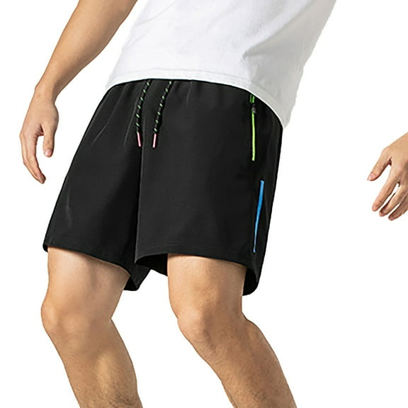 Youmylove Mens Athletic Shorts Men's Outdoor Exercise Shorts Stretching Gym Exercise Shorts Breathable Training Running Travel Shorts Comfy Beach Sweat Shorts