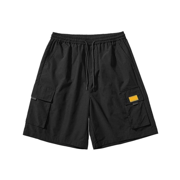 Youmylove Mens Athletic Shorts Men's Work Shorts Summer Casual Shorts Loose Fit Straight Leg Trousers Casual Beach Shorts