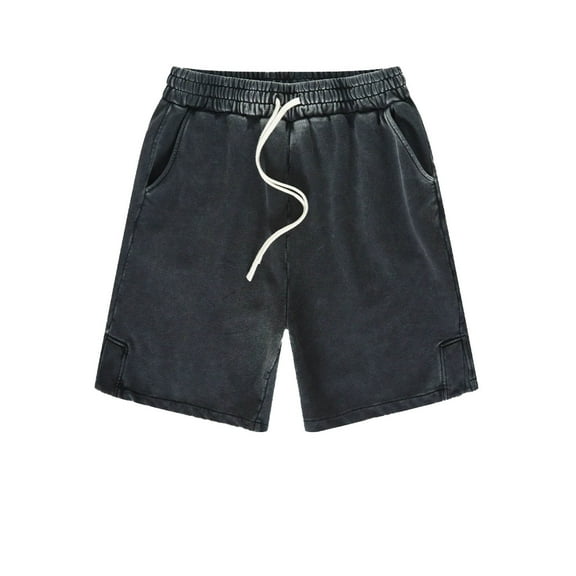 Youmylove Mens Cargo Shorts 2025 Spring/Summer Vintage Washed Split Fashion Men's Shorts Lightweight Work Shorts