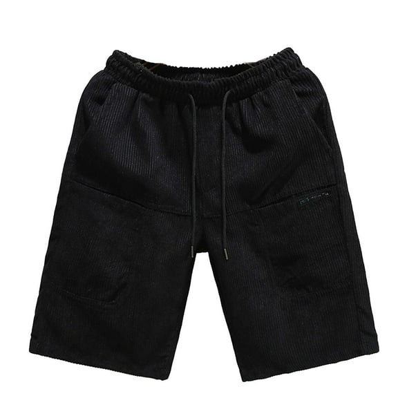 Youmylove Mens Casual Shorts Corduroy Shorts For Men's Summer Thin Cargo Shorts With Pockets Straight Leg Work Pants Leisure Wear Hiking Work Short