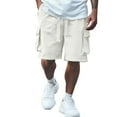 thumbnail image 1 of Youmylove Mens Casual Shorts Men's Thin Short Pants Men's Loose Sweatpants Cargo Pants Loose Slacks Leisure Shorts Fashion Stretch Shorts, 1 of 5