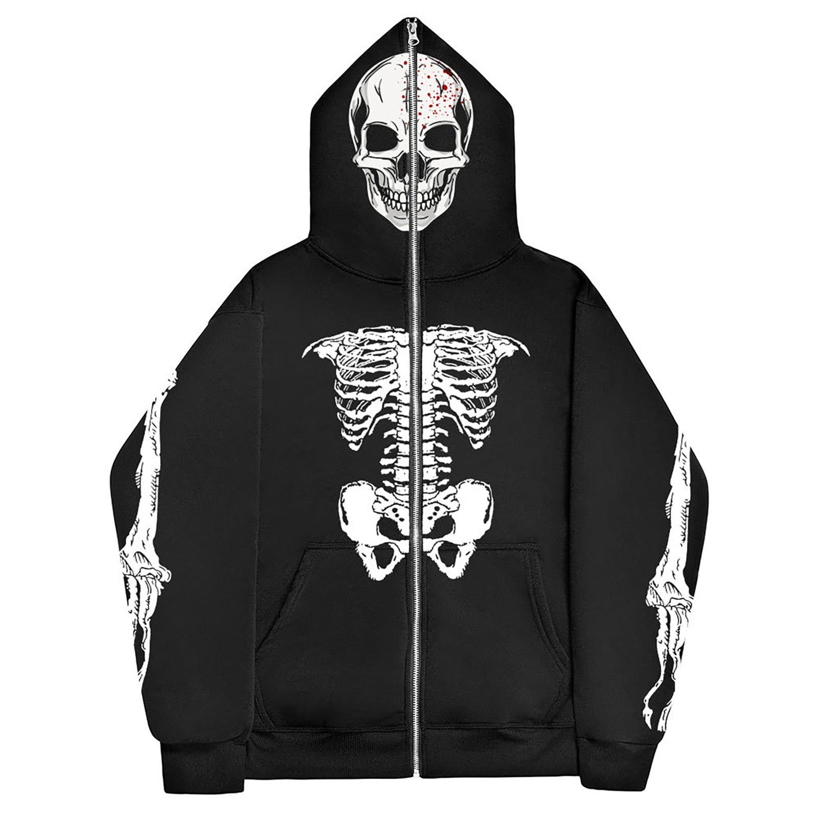 Youmylove Mens Hooded Sweatshirt Halloween Hoodie Glow In The Dark