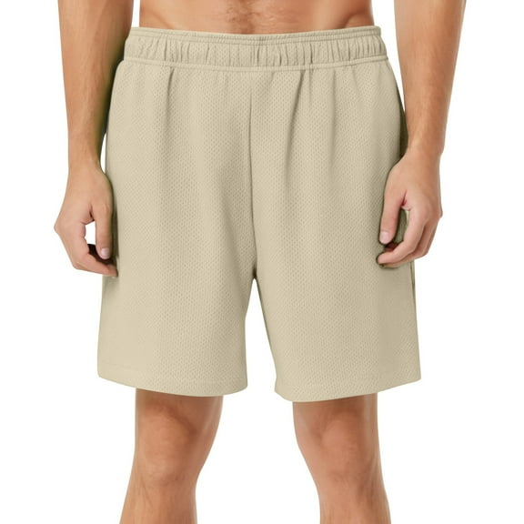 Youmylove Mens Shorts Versatile Men's Mesh Shorts Breathable Fitness Sports Casual Shorts Mens Beach Shorts Swimsuit Comfy Work Shorts