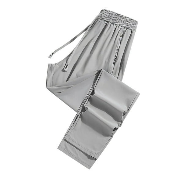 Youmylove Mens Stretch Pants Quick Drying Casual Baggy Pants With Pockets Drawstring Sports Trousers Daily Sanitary Sweat Pant Comfort Workout Pants