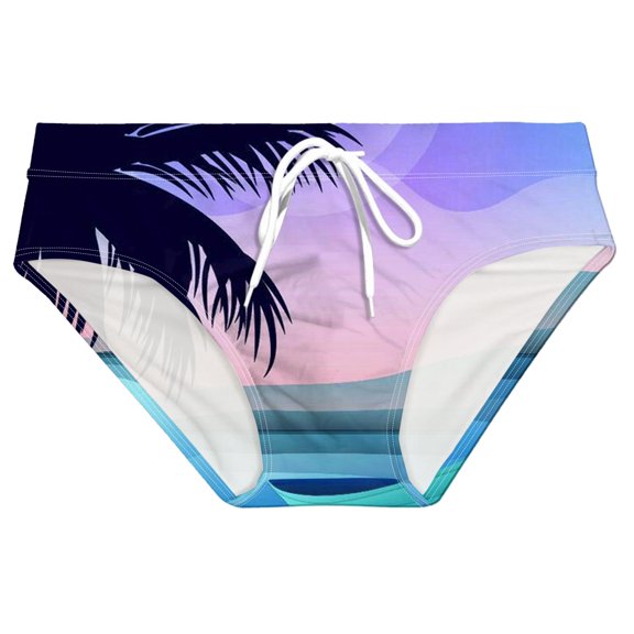 Youmylove Mens Summer Breathable Printed Swim Trunks Pants Swimwear Shorts Slim Wear Swim Bottoms Briefs Casual Swim Wear